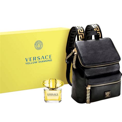 versace gift set cologne|versace cologne set with backpack.